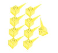 CIYODO 9 Pièces Jauge de Pluie Plastique Extérieure avec Large Ouverture Outil Mesure Eau Jardin Pelouse Kit pour Arrosage Précis et Collecte Données Météo