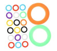 CIYODO 96 Pièces Silicone Key Covers Color-coded Round Caps Soft Stretchable Keyring Protectors For Easy Identification And Organization