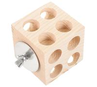 CIYODO à Mâcher Perroquet Nourriture pour Hamsters Oiseau Perruche Les Poules Jouets Perroquet Cage à Hamsters Cages Mangeoire Volière Literie pour Hamsters en Bois
