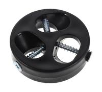 CIYODO Accessoires de Pliantes extérieures Support commun de Pieds de Tabouret de Camping Attaches Pieds de Tabouret Triangle connecteur de Meuble en Plastique Black