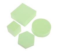 CIYODO Accessoires Photo de Produits en Mousse Polymère 4 Pcs Cubes Géométriques Verts 5x5x5 Cm 10x10x4 Cm Cylindre 10x3 Cm et Hexagone 9x2 Cm Décor Studio Photo Polyvalent