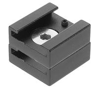 CIYODO Adaptateur de Griffe Flash 1/4 Pouce en Métal Noir, Support pour Accessoires Appareil Photo Reflex Numérique, Extension Robuste pour Photographie Professionnelle, Lot de 2 Set