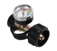 CIYODO Adaptateur de Rechargement pour Bouteilles de Gaz Propane Américaines avec Jauge de Pression et Contrôle Température Connecteur Fileté sans Outils pour Camping Barbecue et Réchaud