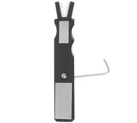 CIYODO Affûteur de Patins de Hockey Manuel D'instruction Noir Multifonction en Carbure de Silicium Outil Réutilisable Pratique pour Usage Domestique et Commercial