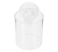 CIYODO Anneau Distributeur de Nourriture pour Poissons Aquarium en Acrylique Transparent, Grand Modèle Ventouses, Mangeoire pour Crevettes, Accessoire Alimentation Eau Douce, Gestion