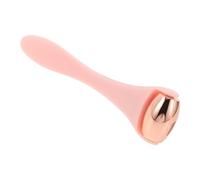 CIYODO Applicateur Rouleau de Massage Contour des Yeux en Acier Inoxydable Mini Rouleau Facial Rose Doré Poignée Rose Outil de Soin Anti-Poches et pour Absorption Crème Yeux Usage