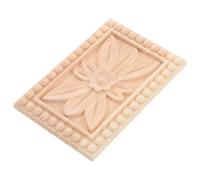 CIYODO Applique en Bois Sculpté Beige Style Colonne Romaine Européenne | Bois Massif, Surface Peignable, Installation Facile, pour Façades de Tiroirs, Meubles et Retouches Intérieures