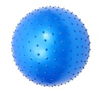 CIYODO Ballon d'exercice Massage 55 CM Bleu Picots, Balle de Pilates Polyvalente pour Récupération Musculaire et Étirements, Ballon d'Équilibre Portable pour Yoga, Fitness Femme Enceinte