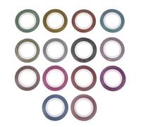 CIYODO Bande Adhésive pour Ongles 1mm 14 Rouleaux Papier Autocollants pour Nail Art Facile à Utiliser Décoration D'ongles DIY pour Femmes