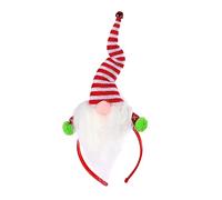 CIYODO Bandeau Blanc Barbe Père Noël Accessoire Cheveux Confortable et Réutilisable Ornement Unique pour Fête de Noël Adapté Garçon Fille et Adultes