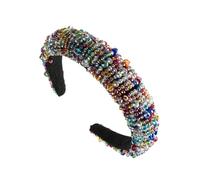 CIYODO Bandeau Chic pour Femme Perles Faites Main Accessoire Cheveux Élégant et Coiffure pour Fêtes et Cadeaux