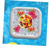 CIYODO Bar Flottant Gonflable Plateau Refroidisseur Format pour Boissons et Snacks Support de Piscine Polyvalent pour Plein Air