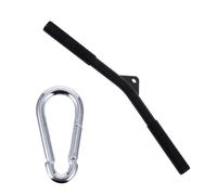 CIYODO Barre de Tirage Fitness Noir pour Musculation Dos et Bras Accessoire pour Poulie Léger et Ergonomique Équipement Entraînement Intérieur