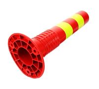 CIYODO Barrière de Sécurité D'allée 45 Cm en PU Résistant aux Chocs Intempéries, Poteau D'isolation Panneau Avertissement Réfléchissant pour Aide au Stationnement en Garage