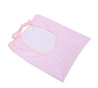 CIYODO Bavoir Adulte Étanche Fibre de Bambou Protection Anti-taches pour Repas Confortable et Facile à Nettoyer Adapté Aux Personnes Âgées et Patients Bavoir Lavable Rose
