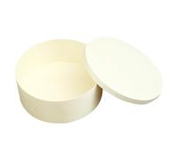 CIYODO Boîte à Bonbons Ronde en Bois de Yang 16,5 X 5,5 Cm Boîte à Dragées avec Couvercle Récipient Décoratif Naturel pour Mariage et Rangement Présent Non Finies