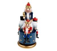 CIYODO Boîte À Musique Traditionnelle Casse-Noisette Rotative Peinte À La Main pour Décoration De Noël