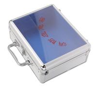 CIYODO Boîte à Outils en Alliage D'aluminium Argentée, Mallette Portable Poignée Solide, pour Rangement Outils et Extincteur en Cas D'évacuation d'urgence