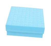 CIYODO Boîte de Congélation pour Tubes de Microcentrifugeuse Couvercle Plastique 81 Compartiments pour Stockage en Laboratoire