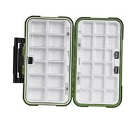 CIYODO Boîte de Pêche Portable Verte Grosse 30 Compartiments Ajustables en Plastique Étanche et Flottante Organiseur d'Hameçons Boîte à Appâts pour Pêche en Rivière Lac et Mer