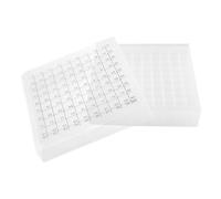CIYODO Boîte de Rangement en Plastique 100 Emplacements Numérotés pour Tubes de Laboratoire Robuste et Facile à Transporter et Tubes de 1.8/2/5/10ml pour Congélateur