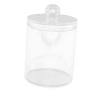 CIYODO Boîte de Rangement Transparente avec Couvercle Hermétique pour Cotons-tiges et Accessoires Boîte de Bureau Polyvalente Protection Anti-poussière et Humidité Organisateur Compact