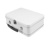 CIYODO Boîte Déjeuner Métallique avec Verrou et Couvercle Charnière Boîte Lunch Étain pour Sandwichs Fruits et Snacks Portable pour Sorties Famille et Activités Plein Air