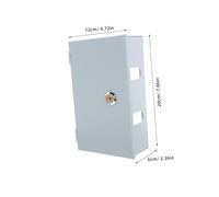 CIYODO Boîte Étanche avec Serrure pour Prise Électrique Coffret Mural Verrouillable Extérieur pour Recharge Véhicule Électrique Protection Pluie et Sécurité Renforcée