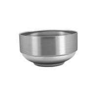 CIYODO Bol Inox Double Couche Bol à Soupe et Riz Isolant Thermique Multifonction pour Nouilles Ramen Salades Cuisine Maison et Restauration
