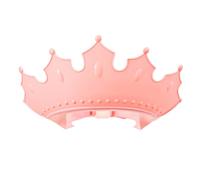 CIYODO Bonnet de Couronne Imperméable de Shampoing pour Garçon et Filles Ajustable, Confortable et Protecteur Yeux Oreilles, Bain Rose