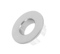 CIYODO Bouchon d'évier de cuisine en cuivre brossé rond | Anneau de trop-plein décoratif pour vasque salle de bain et évier - Accessoire polyvalent adapté aux maisons et hôtels