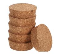 CIYODO Bouchons en Liège pour Bocaux en Verre Hydroponiques - Lot De 6 Pièces 64,5 x 20 x 58 Mm - Couvercles Hermétiques pour Terrariums Et Vases Transparents - Accessoires Déco Maison Bureau Mariage