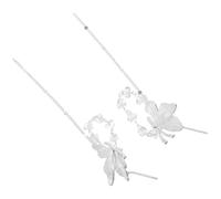 CIYODO Boucles D'oreilles à Pompons pour Mariage, Légères en Laiton Argenté Design Élégant et Confortable, pour Femmes en Quête de Bijoux Uniques