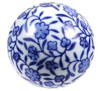 CIYODO Boule Décorative en Céramique Bleu et Blanc 5 Cm pour Aquarium, Ornement Flottant Naturel et Solide, Décor D’Aquarium Créatif sans Pollution pour Poissons, Style Plusieurs Styles