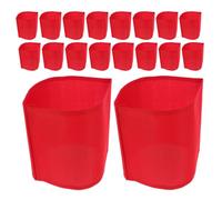 CIYODO Brassard de Capitaine Usage Polyvalent 30 Pièces en Tissu Rouge pour Organisateurs D'événements et Agents de Sécurité Lors D'activités D'équipe et Assemblées