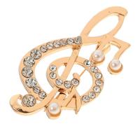 CIYODO Broche Note Musicale en Alliage Or, Épingle à Pull Robuste et Esthétique pour Femmes, pour Écharpes et Paquet Quotidien ou Anniversaire