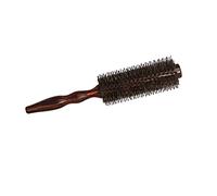 CIYODO Brosse à Cheveux Bouclés Bois Ergonomique Peigne Coiffant Volumateur avec Massage Chevelu Brosse Ronde pour Brushing et Création de Boucles Brillantes