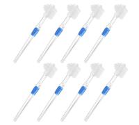 CIYODO Brosse à Dents pour Prothèses Dentaires Ultra-Douce Petite Taille Lot de 8 Pièces Double Tête pour Nettoyage en Profondeur des Appareils Dentaires et Aligneurs Adaptée aux
