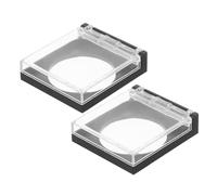 CIYODO Cache Bouton D'alimentation PC Élégant et Moderne 2 Pièces en Plastique Protège Garçon et Filles et Animaux, Adapté aux Tours Serveurs et Bureaux