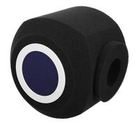 CIYODO Cache-microphone en Mousse Noire pour Enregistrement et Chant avec Isolation Acoustique Bruit Professionnelle, Protection Anti-vent pour Micro Dynamique