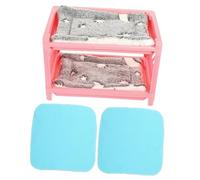 CIYODO Cachette Confortable Double Couche pour Chinchilla Rat Hamster Lapin Accessoire De Style Aléatoire
