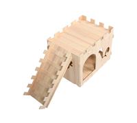 CIYODO Cachette De Hamster Habitat du Hamster Villa pour Animaux De Compagnie Maison De Petite Maison d'animaux Khaki