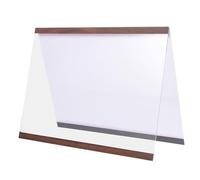 CIYODO Cadre Photo Magnétique Mural A4 Horizontal 21x29 Cm en Bois Foncé Noyer, Cadre D'affichage sans Perforation pour Certificats, Photos et Dessins, Porte-affiche Adhésif Magnétique