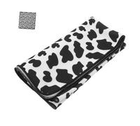 CIYODO Cat Grooming Wrap for Nail Trimming Soft Cow Print Anti-Scratch Cat Blanket Secure Swaddle for Safe Clipping and Pet Care
