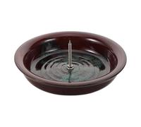 CIYODO Cendrier Porte-bâtonnets de Moxa en Céramique 11,5 Cm Grand Format, Plateau de Combustion Résistant la Chaleur, Support Stable pour Cônes et Bâtonnets de Moxa, pour Maison