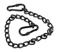 CIYODO Chaîne Suspendre en Acier Inoxydable 66 CM Noire Chaînes pour Hamac et Balançoire Extension Réglable Résistante à la Corrosion Accessoires pour Fauteuil Suspendu Extérieur