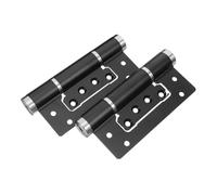 CIYODO Charnières Automatiques Aluminium avec Ressort Fermeture Douce et Amortisseur pour Portes Gauche et Droite Kit Invisible Noir pour Armoires et Placards