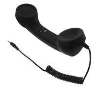 CIYODO Combiné Téléphonique Rétro Bruit Réglable Compatible Smartphone Récepteur Antibruit Noir