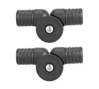 CIYODO Connecteur de Fauteuil Inclinable en Plastique Résistant pour Chaise Longue de Jardin, Charnière Tubulaire Compatible, Lot de 2 Pièces, Accessoire Pliable pour Mobilier Extérieur