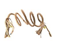 CIYODO Corde D’Escalade pour Perroquet Grand Et Gris, Jouet Suspendu en Corde Naturelle, 2 Mètres, Accessoire De Cage pour Oiseaux De Moyenne Et Grosse Taille, Jeu D’Escalade pour Perroquets Adultes